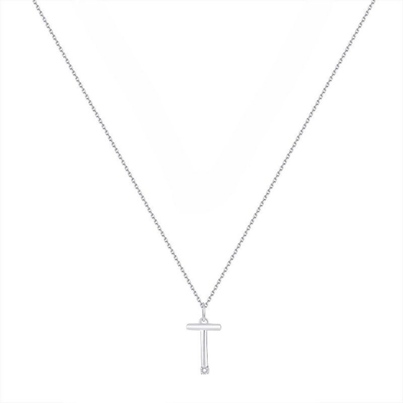 Kohl's Jewelry - Forever Radiant Diamond Accent Initial 'T' Pendant Necklace